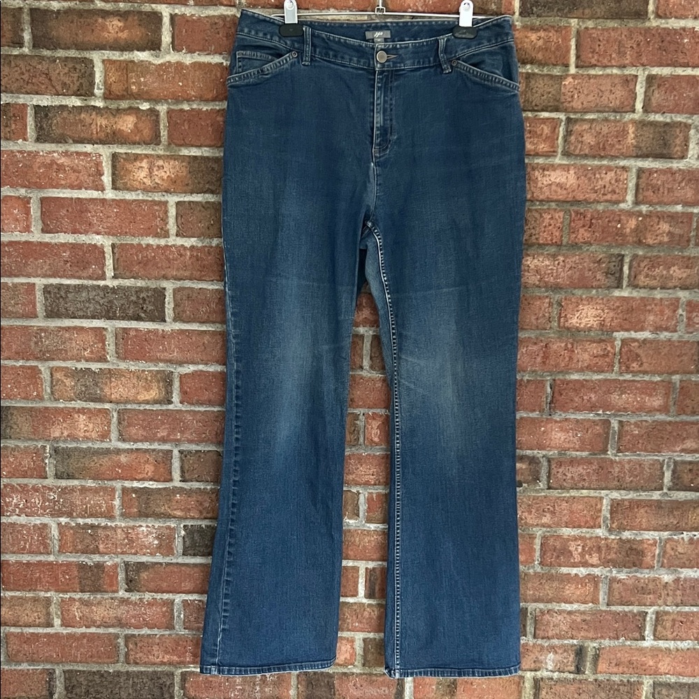 J. Jill Women's Boot Cut Jeans in Deep Blue